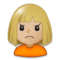 Person Frowning - Medium Light emoji on Samsung